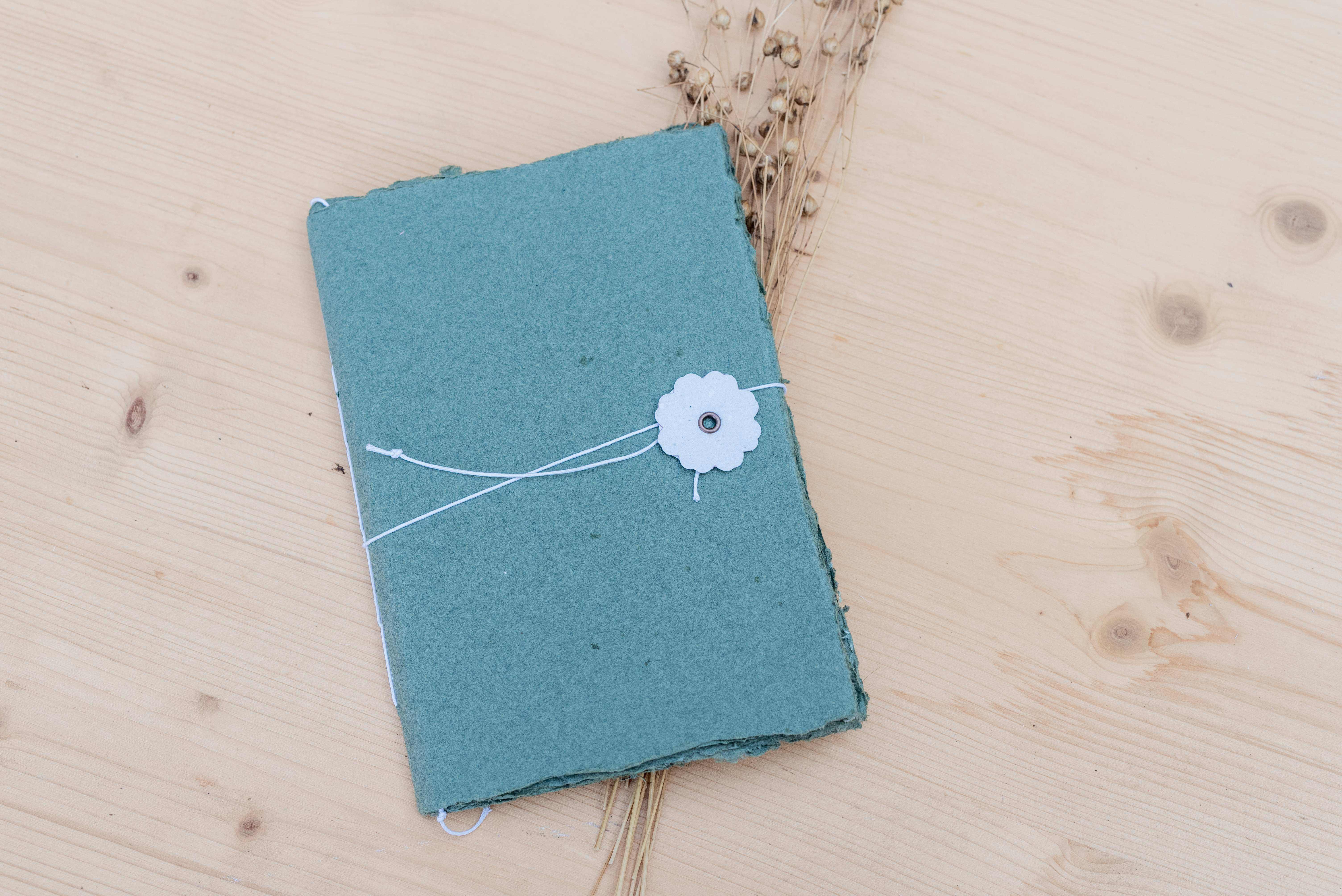 recycled paper journal