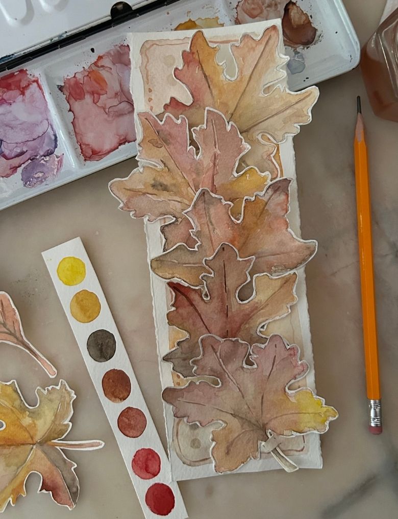 Magia dell'acquerello - colori che cadono