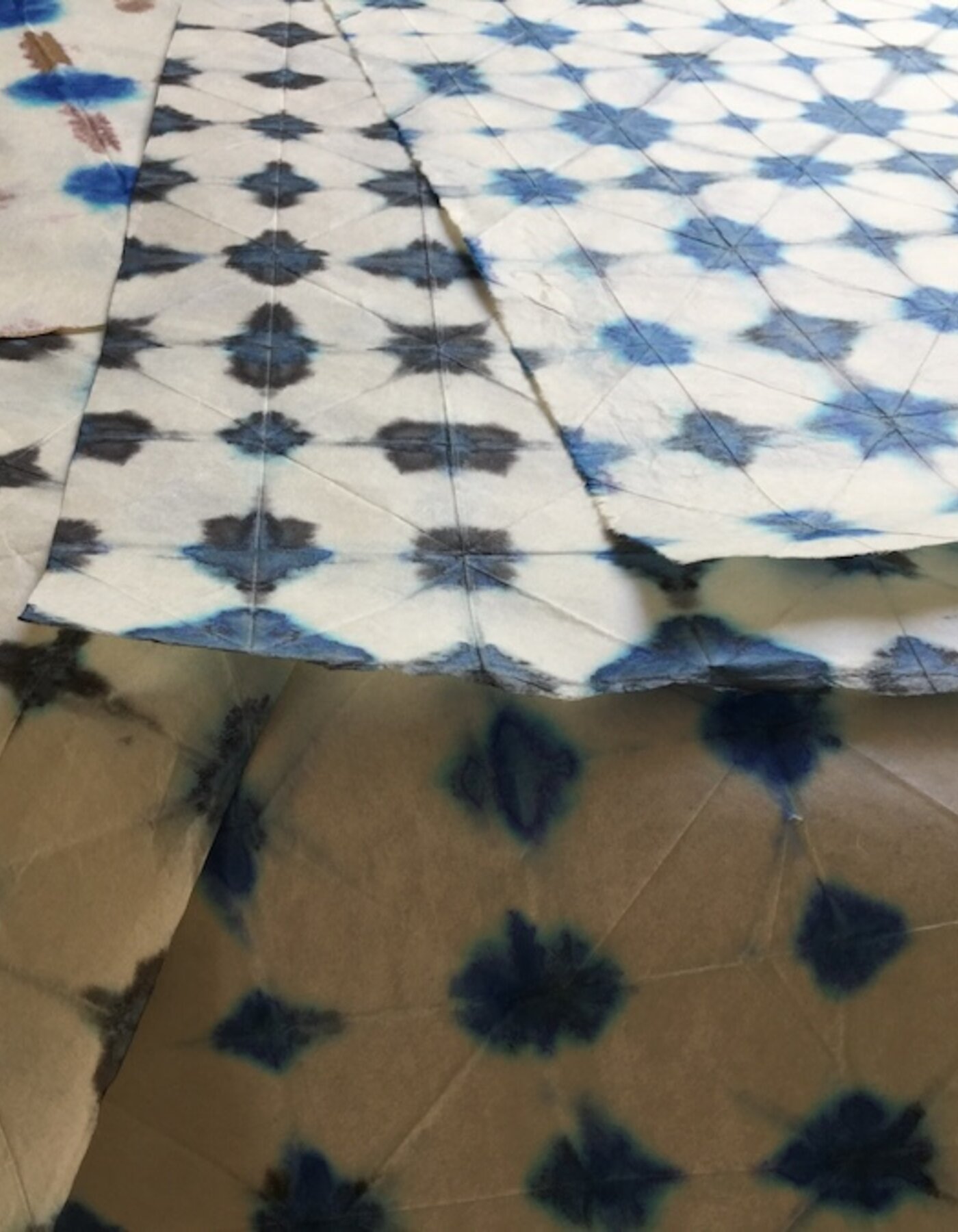 SHIBORI 絞りCOLORAZIONE MANUALE DELLA CARTA