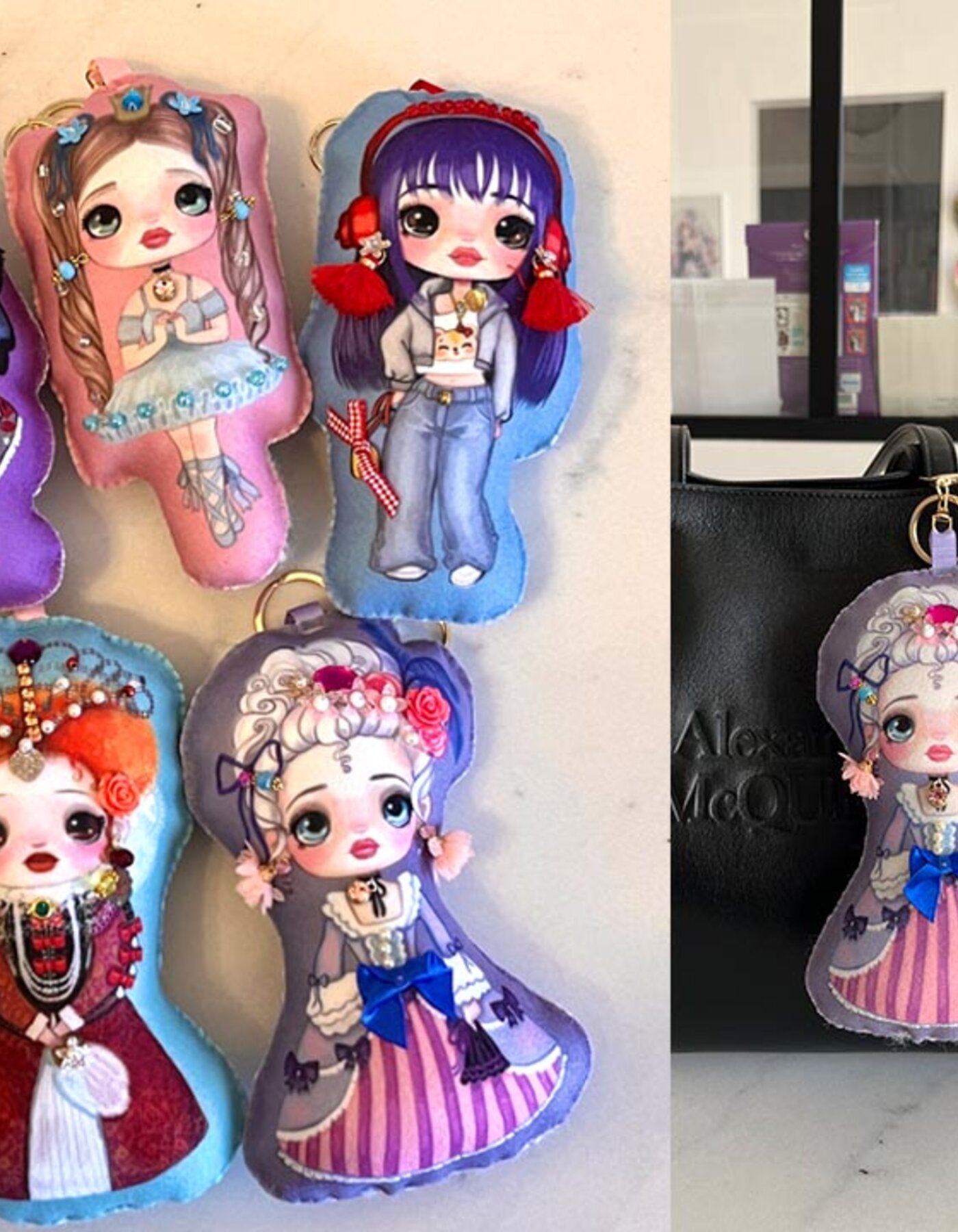 Cuci e decora il tuo charm da borsa Doll Leeloo