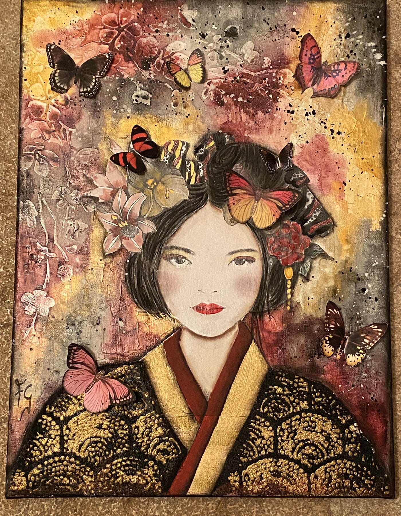 TELA CREATIVA "BUTTERFLY IN JAPAN