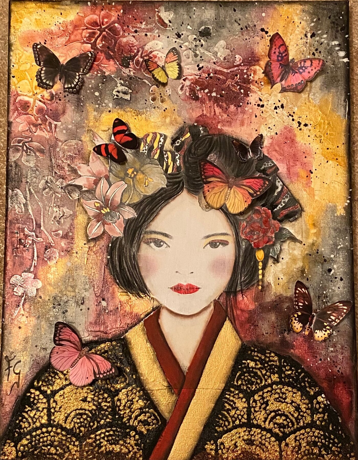 TELA CREATIVA "BUTTERFLY IN JAPAN