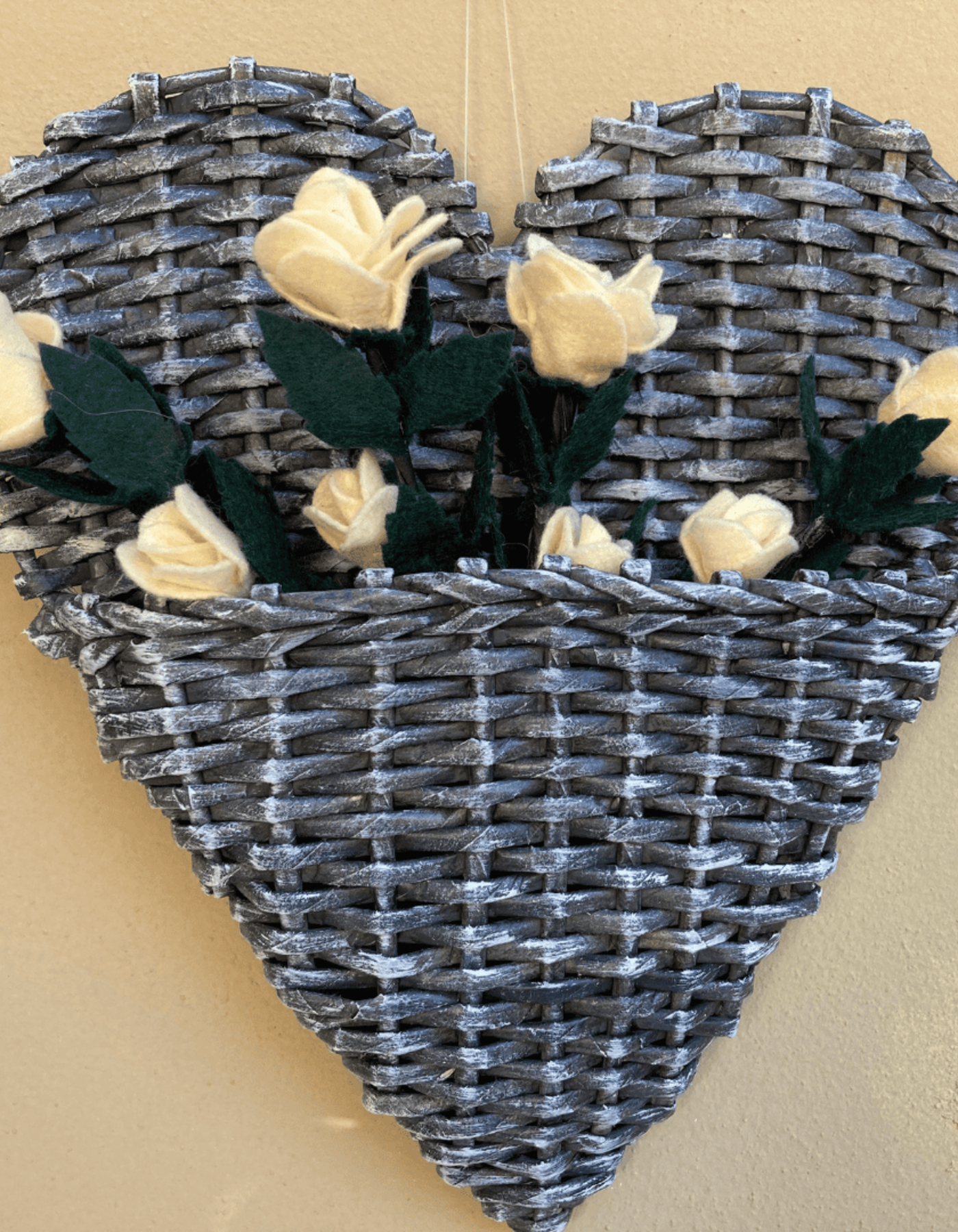 Cuore con tasca da appendere