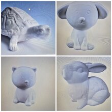 decorazione con colori ceramici di animaletti