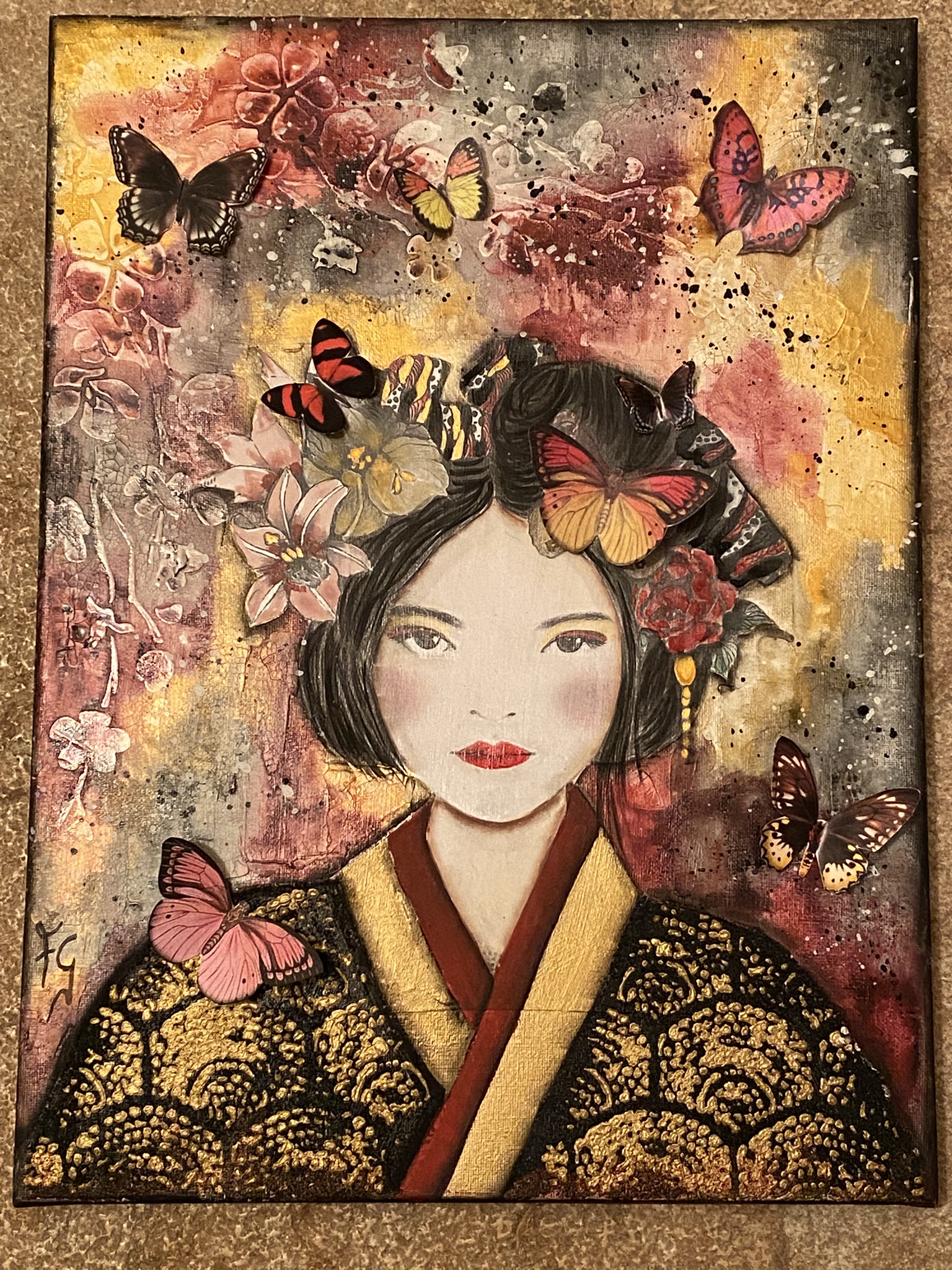 TELA CREATIVA "BUTTERFLY IN JAPAN