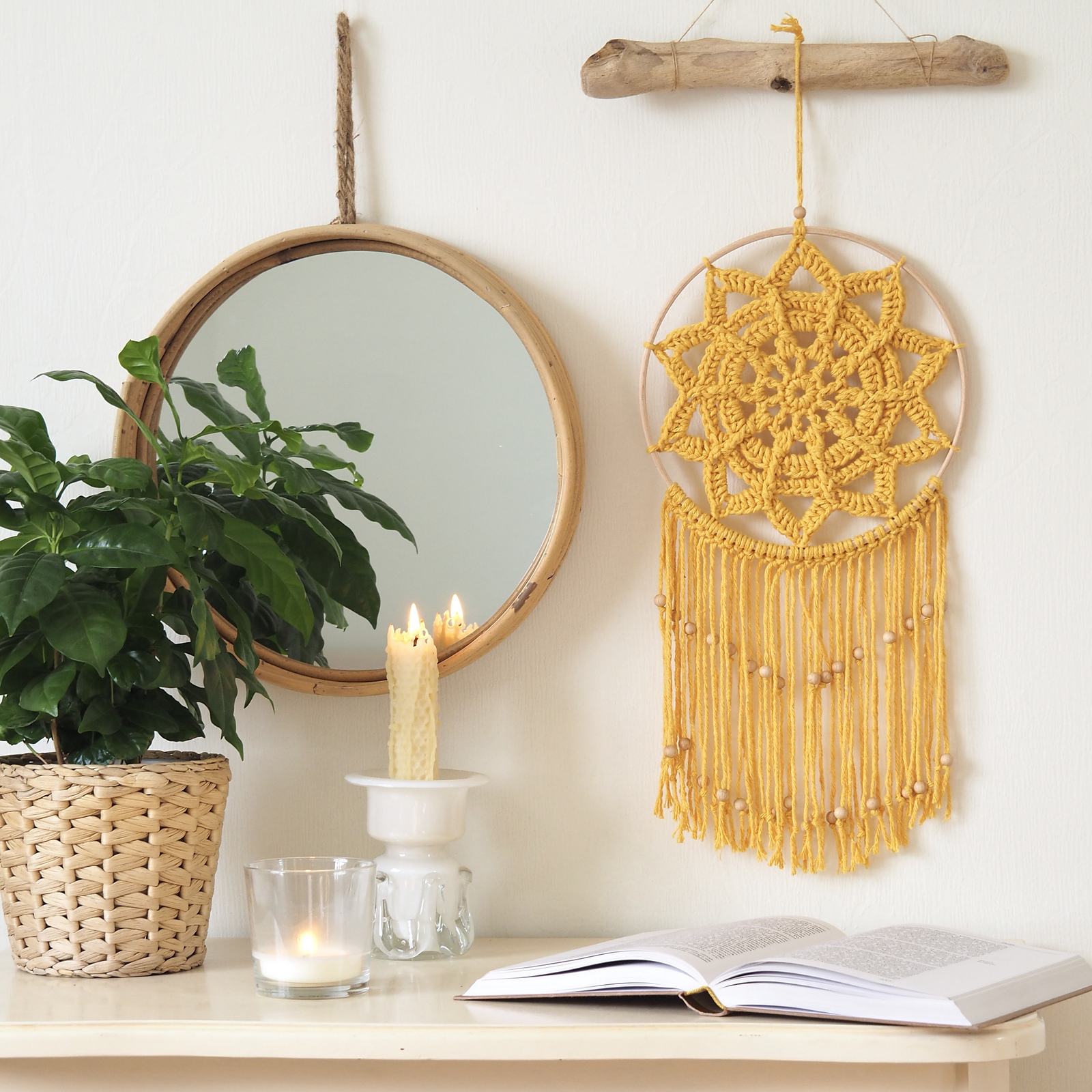 Crea il tuo acchiappasogni all'uncinetto