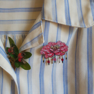 Flower brooch.