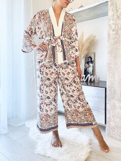 Completo giacca kimono e pantalone palazzo