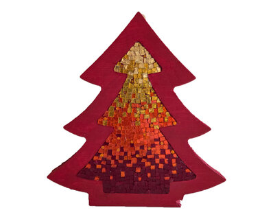 Albero di Natale in mosaico