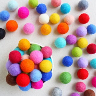 Felt balls