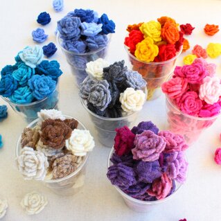 Felt flowers